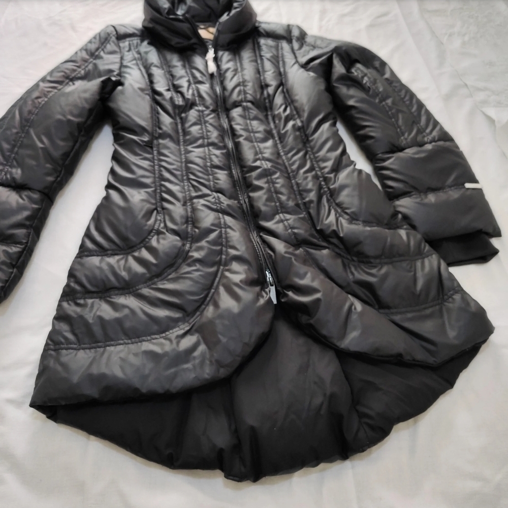LIU JO Elegant Black Puffer Jacket for Women Size IT46